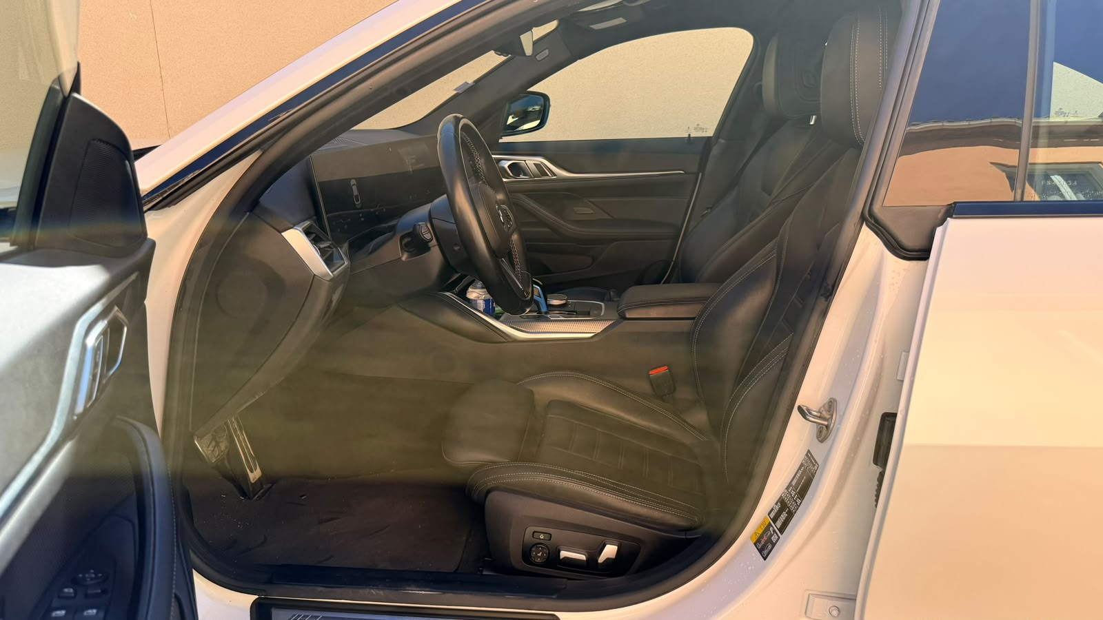 Sellerie en cuir et siège avant de la BMW DP VTC